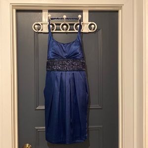B Darlin Navy Blue holiday dress